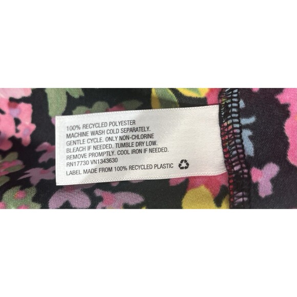 Future Collective Kahlana Floral Long Sleeve Mock Bodycon Dress 1X Ruched Midi - Picture 11 of 11